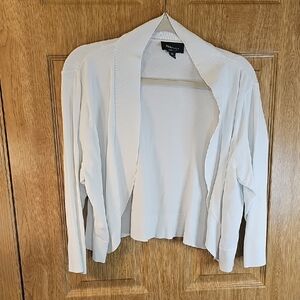 Ronni Nicole Cream Open Front Cardigan